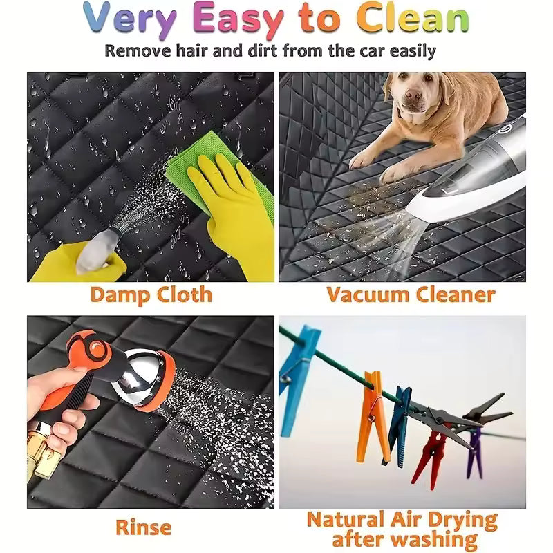 Waterproof Dog Car Seat Cover | Hammock with Mesh Window