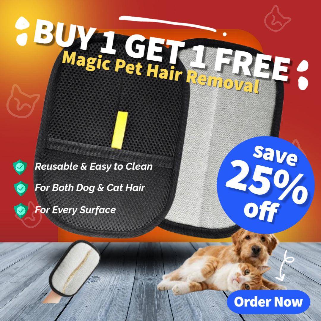 Magic Pet Hair Removal Glove | Dog & Cat Hair Brush