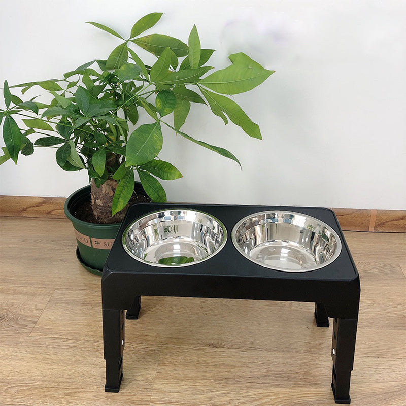 Elevated Dog Feeder | Adjustable Stand & Double Steel Bowls