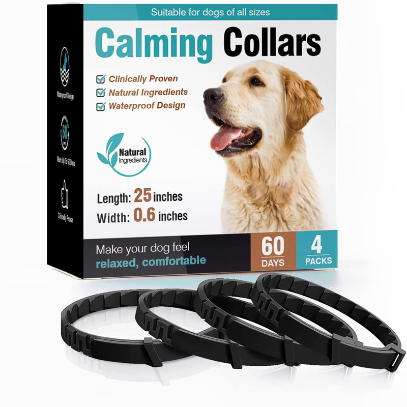 Pet Calming Collars - 3/4 Pack Anxiety Relief for Dogs & Cats