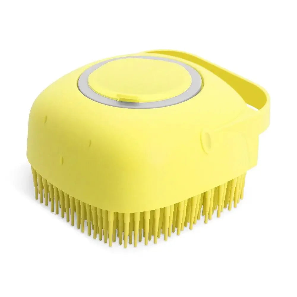 Dog & Cat Bath Brush | Silicone Shampoo Dispenser & Massager