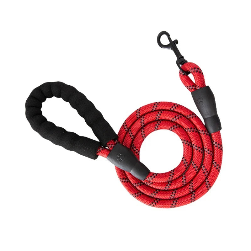3M Reflective Dog Leash - Padded Handle & Heavy Duty Rope