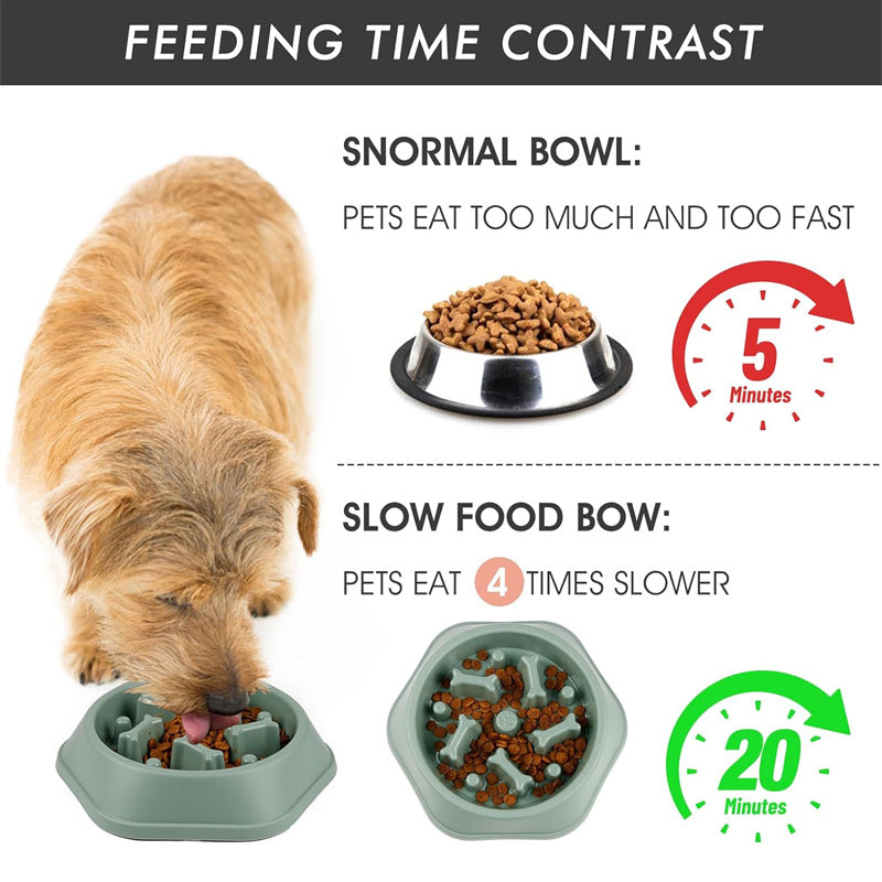 Slow Feeder Dog Bowl | Anti-Choking, Anti-Slip, Puzzle Design