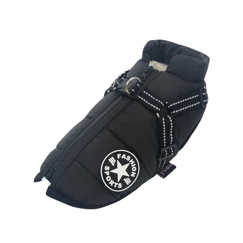 Winter Dog Coat - Waterproof, Warm, with Harness for All Sizes