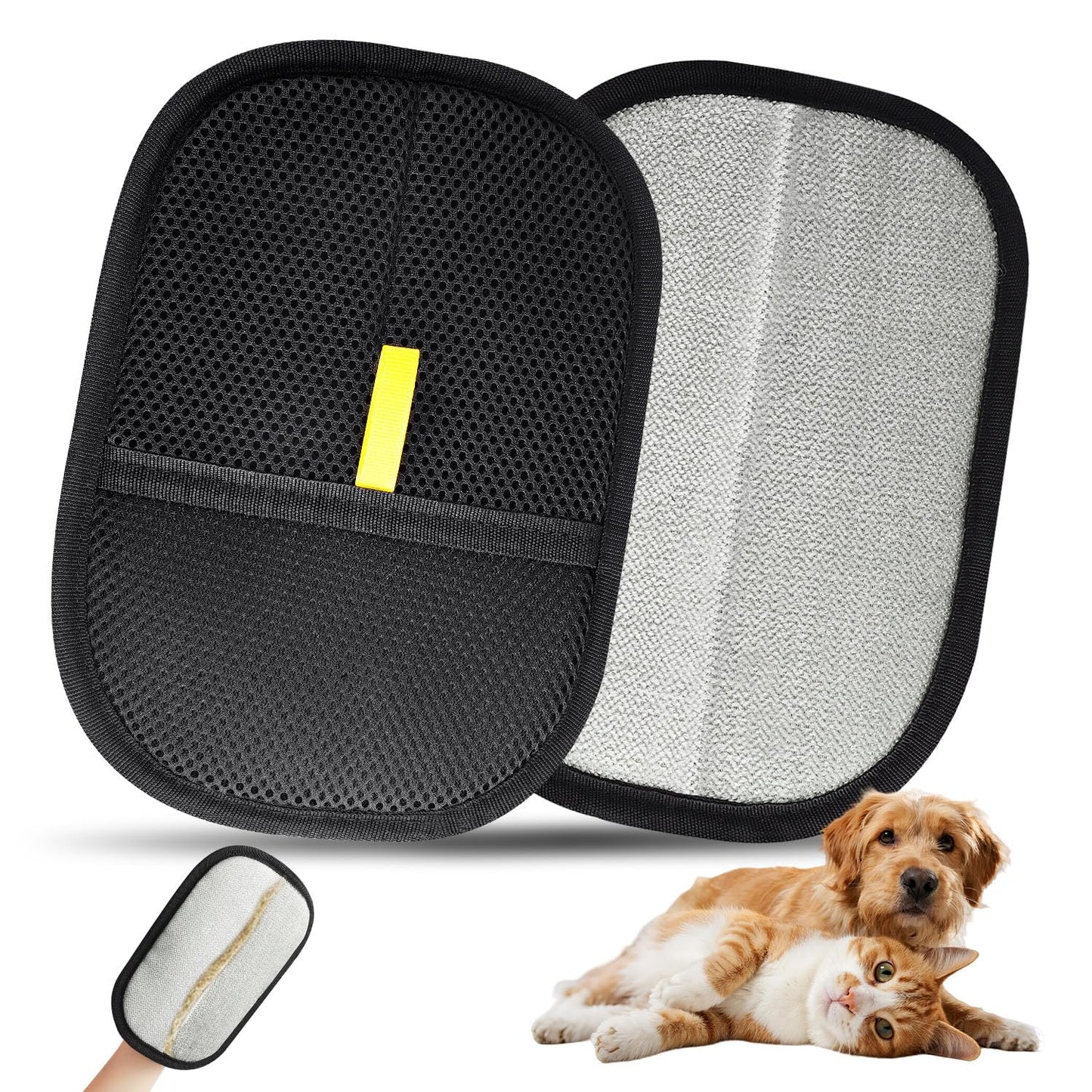Magic Pet Hair Removal Gloves - Dog & Cat Hair Brush