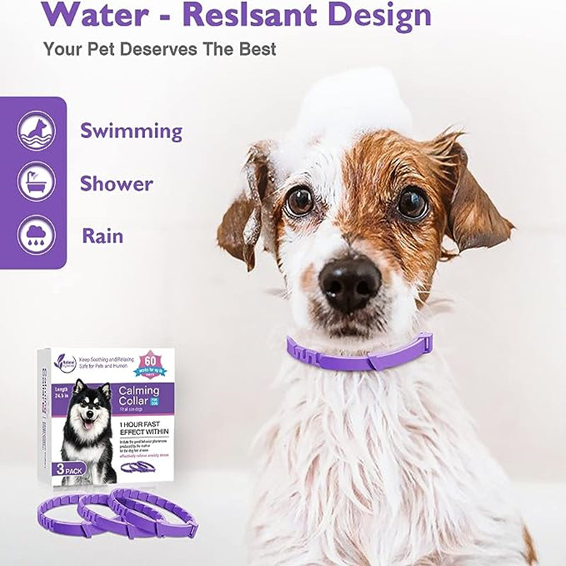 Pet Calming Collars - 3/4 Pack Anxiety Relief for Dogs & Cats