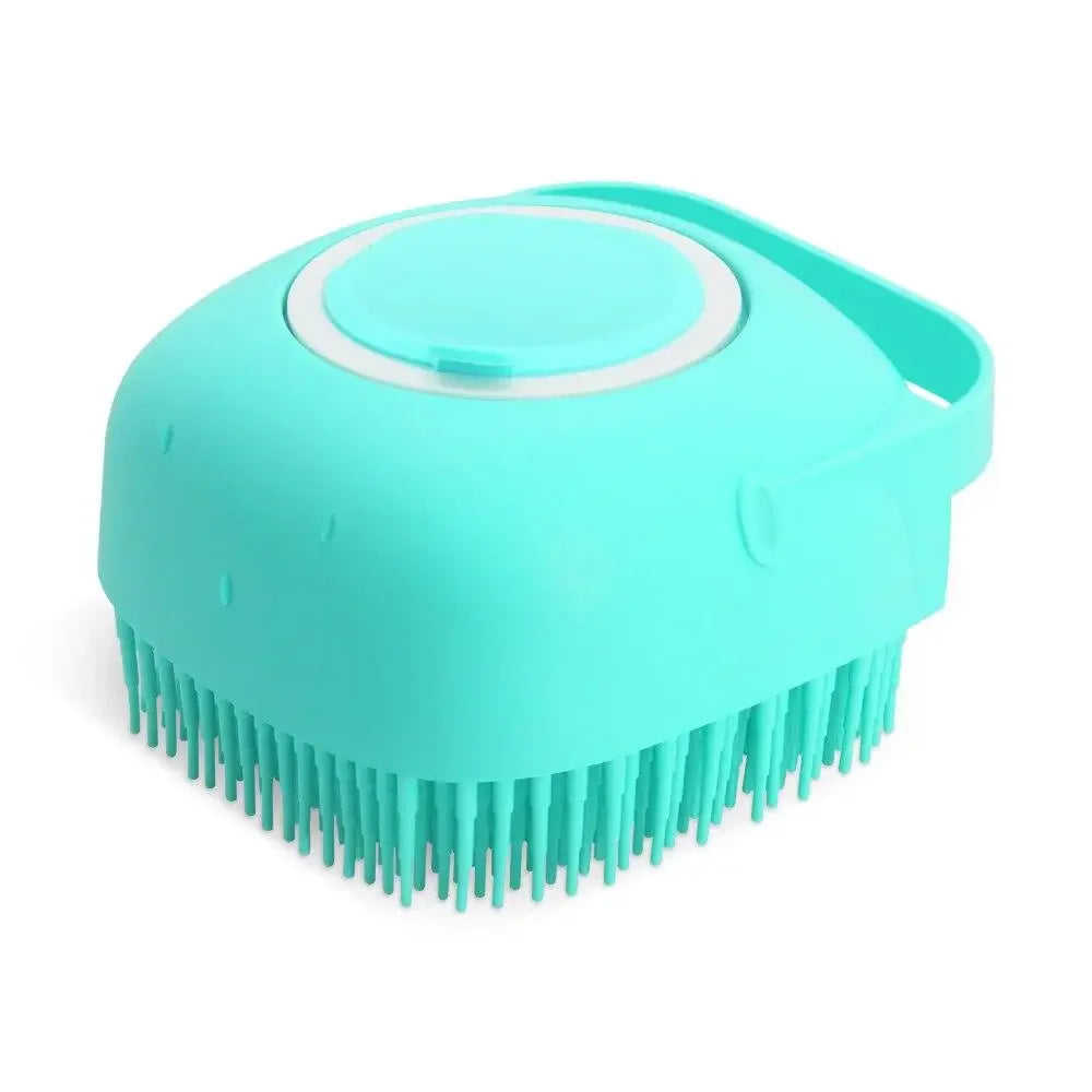 Dog & Cat Bath Brush | Silicone Shampoo Dispenser & Massager