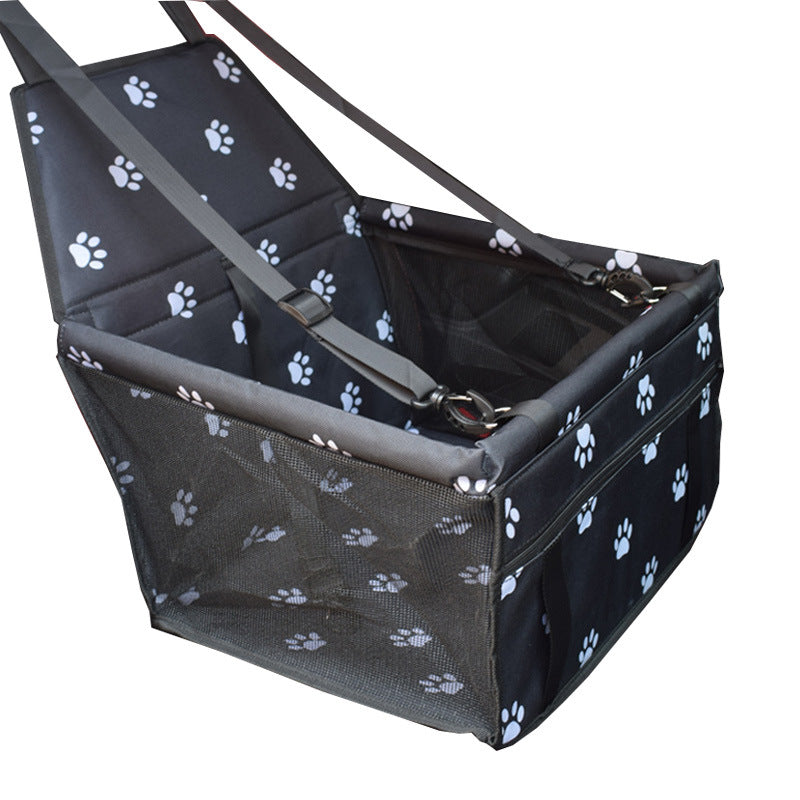 Dog Car Seat Booster with Safety Belt - Waterproof & Foldable