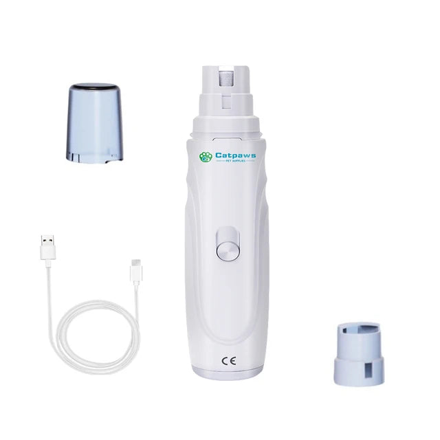 Electric Dog Nail Grinder - Quiet USB Rechargeable Pet Trimmer
