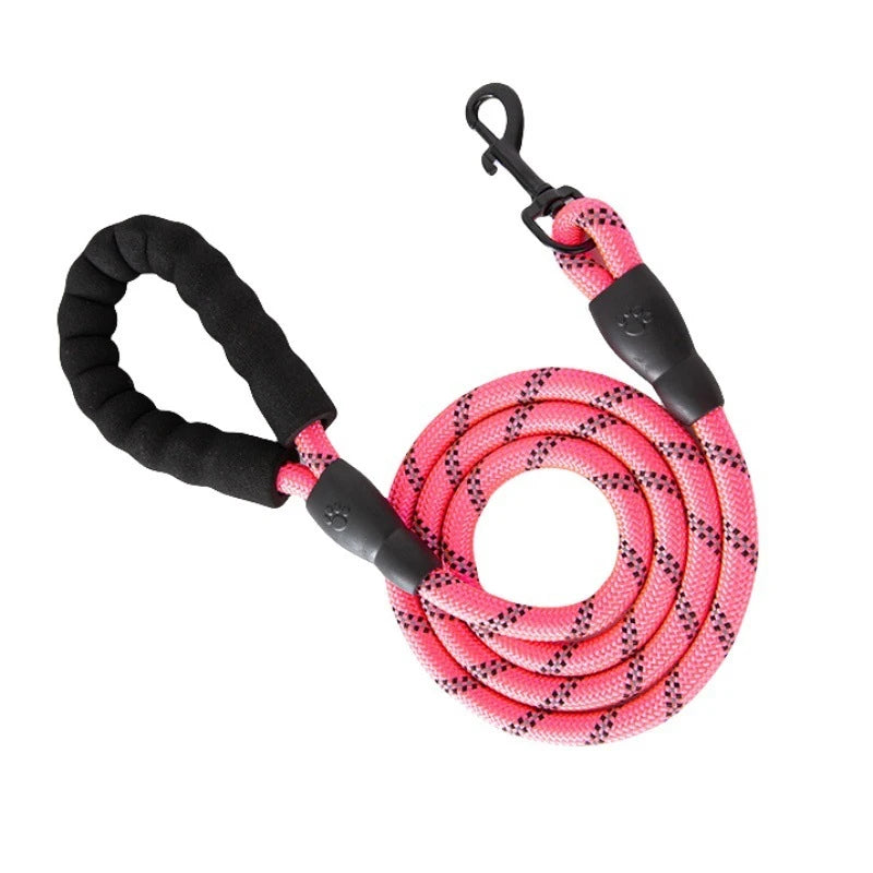 3M Reflective Dog Leash - Padded Handle & Heavy Duty Rope