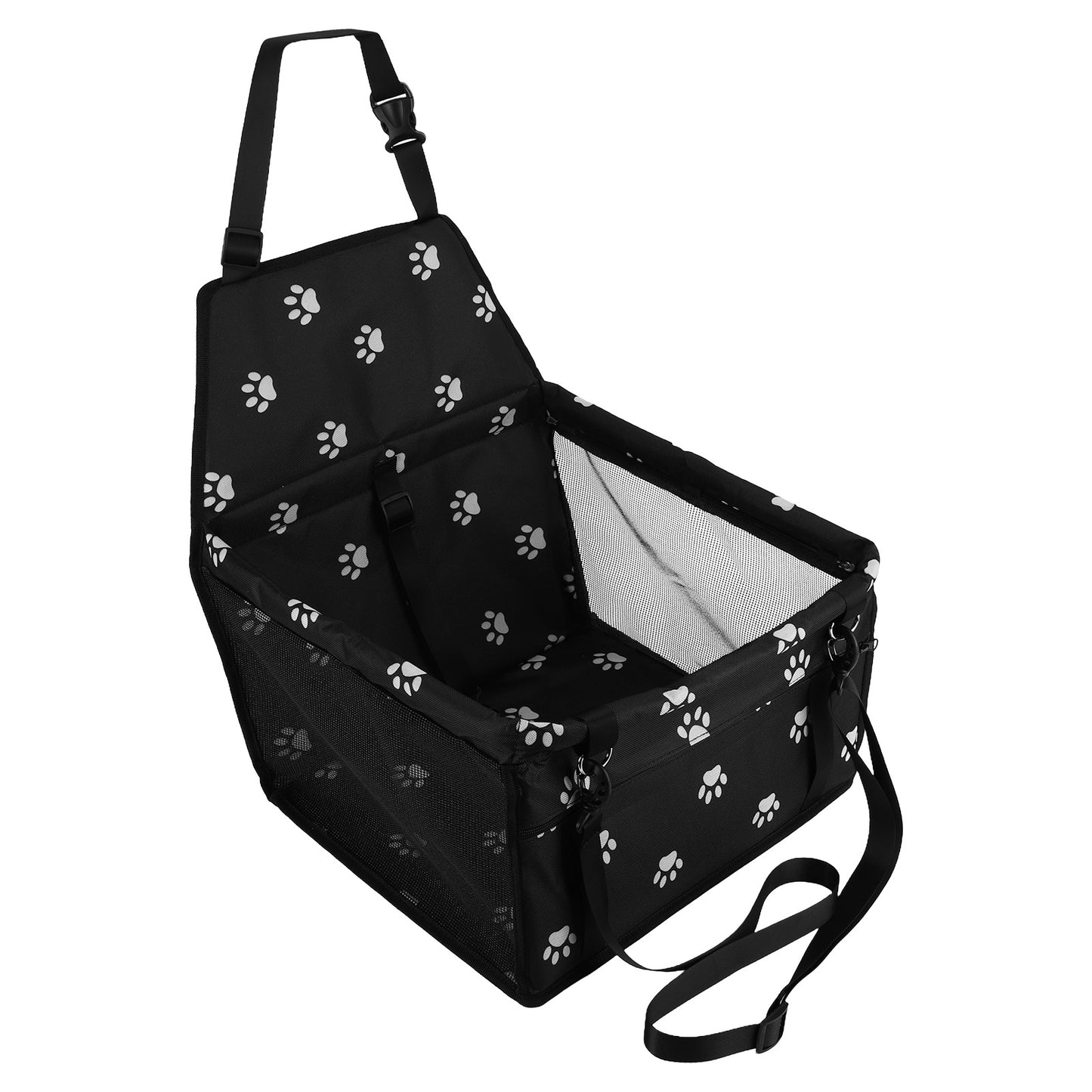 Dog Car Seat Booster with Safety Belt - Waterproof & Foldable