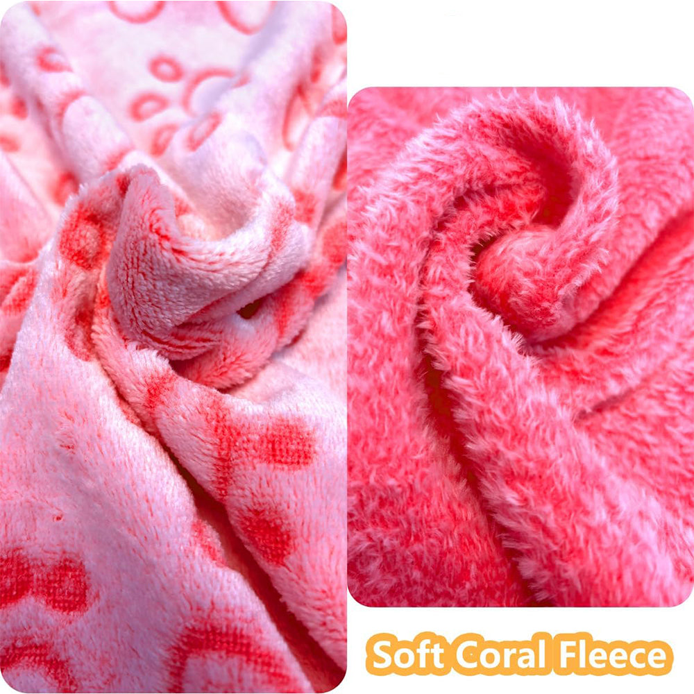 Ultra-Soft Paw Print Dog Blanket | Cosy, Washable Pet Cover