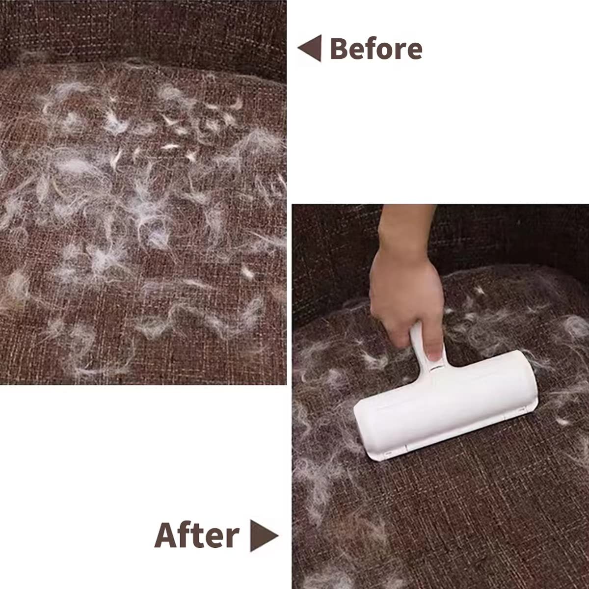 Pet Hair Remover Roller - Reusable Fur Cleaner for Furniture