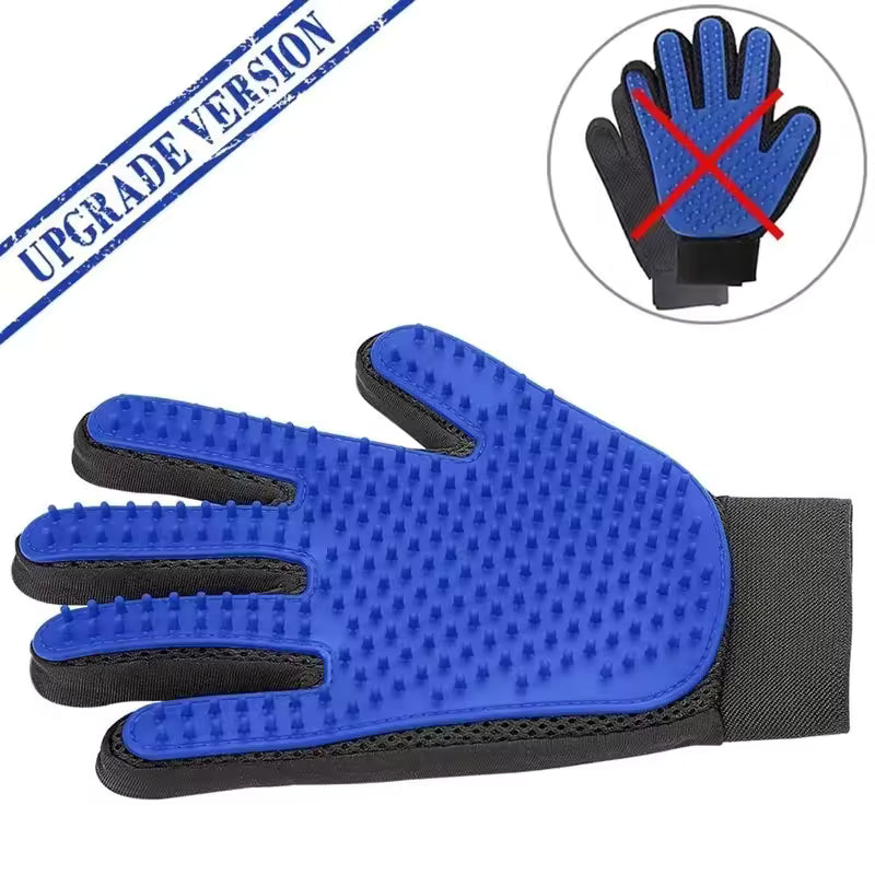 Pet Hair DE shedding Glove | Gentle Silicone Grooming Brush