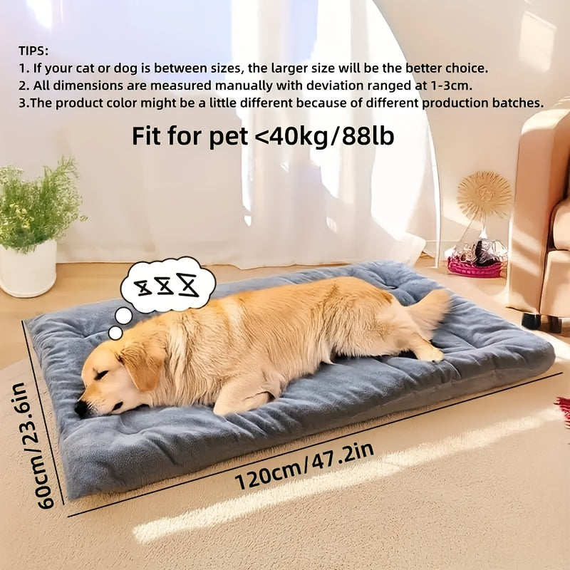 Extra Large Plush Dog Bed - Super Soft Sofa Mat for Large Dogs