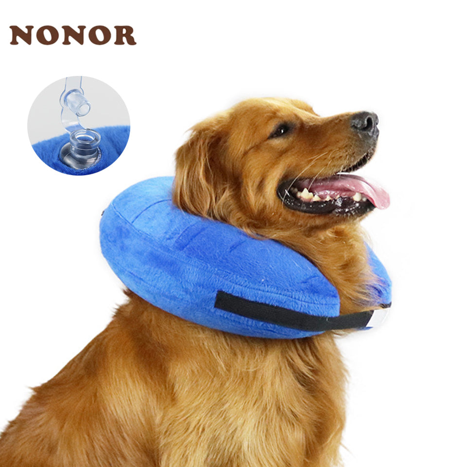 Inflatable Dog Cat Collar - Anti-Bite, Easy Carry, All Sizes