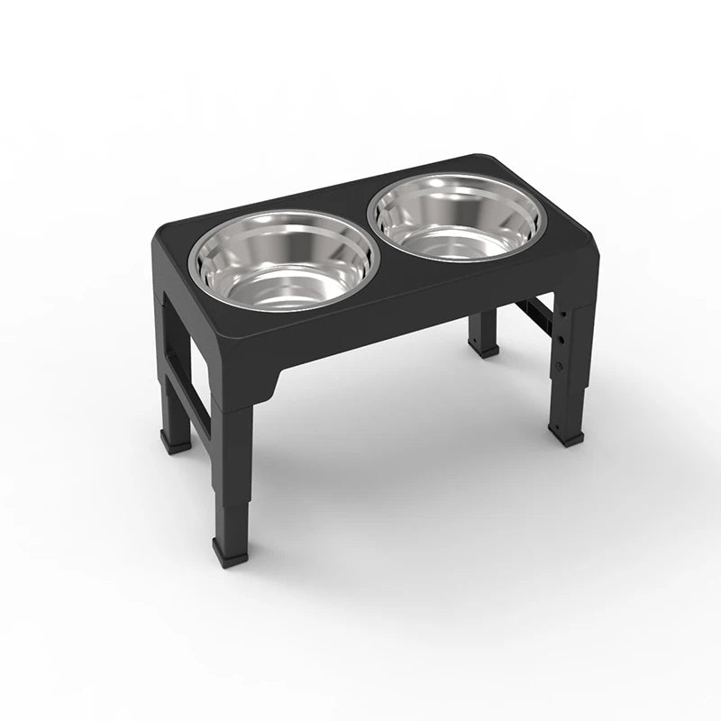 Elevated Dog Feeder | Adjustable Stand & Double Steel Bowls