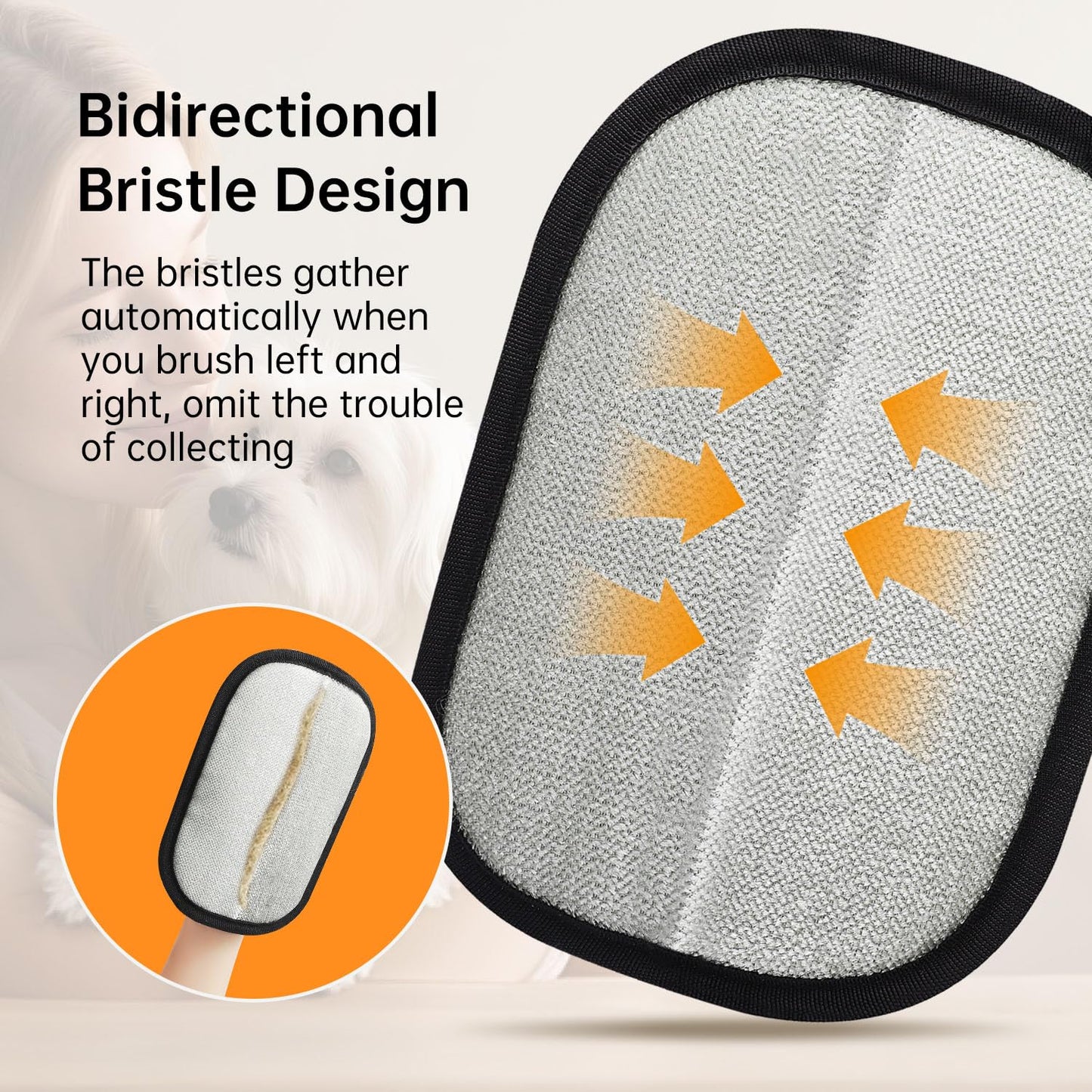 Magic Pet Hair Removal Gloves - Dog & Cat Hair Brush
