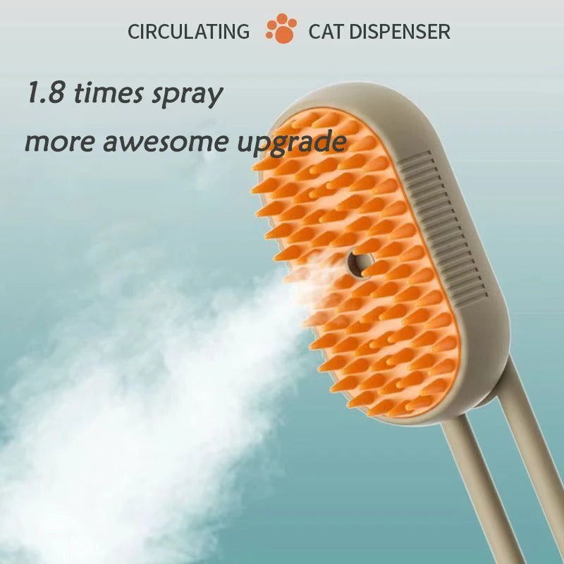 Steamy Cat Dog Brush | 3-in-1 Grooming, Massage & Clean