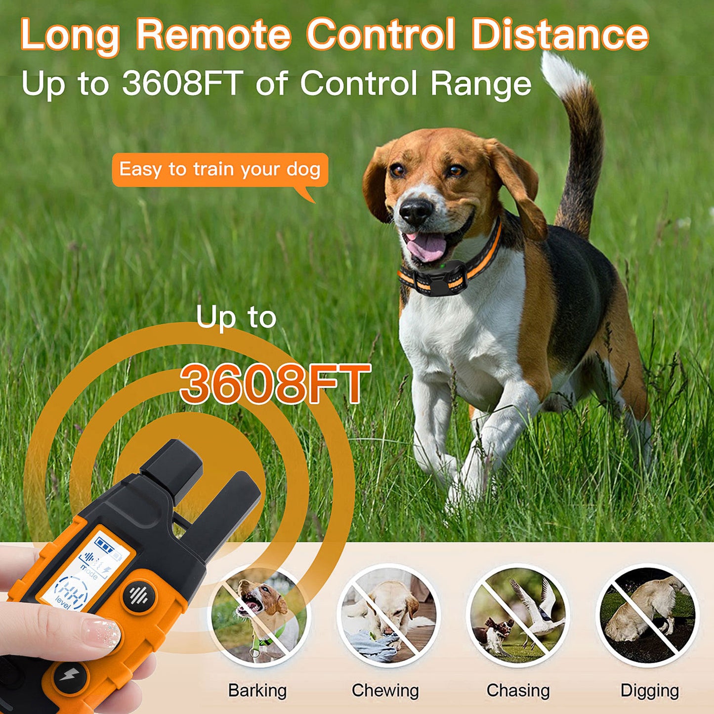 Electric Dog Training Collar | Waterproof & Remote Control