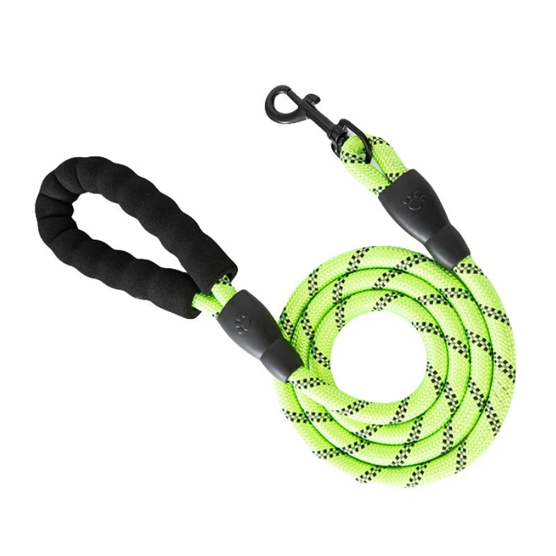 3M Reflective Dog Leash - Padded Handle & Heavy Duty Rope