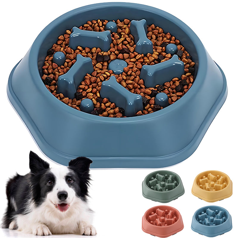 Slow Feeder Dog Bowl | Anti-Choking, Anti-Slip, Puzzle Design