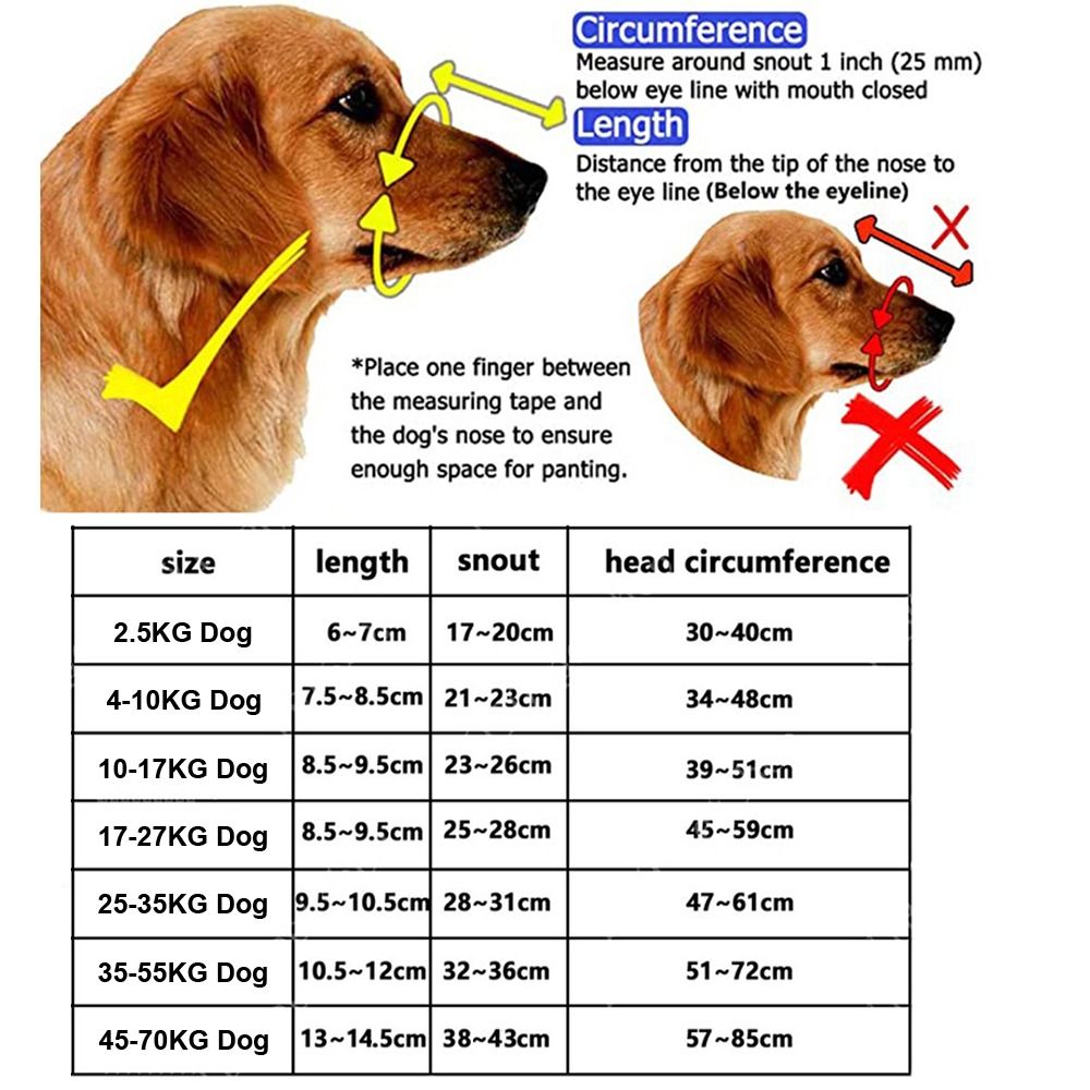 Anti-Biting Dog Muzzle: Adjustable, Breathable, Reflective