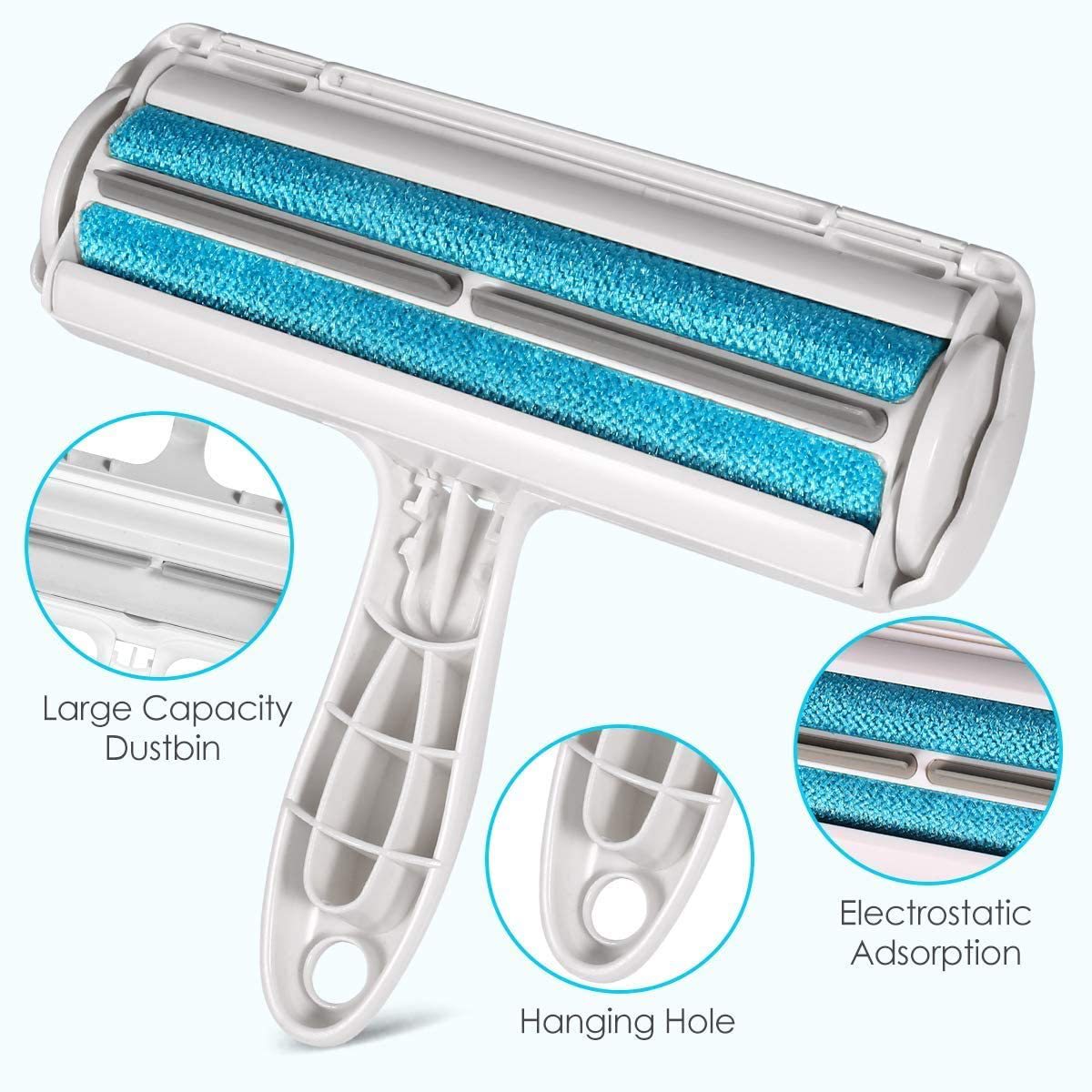 Pet Hair Remover Roller - Reusable Fur Cleaner for Furniture