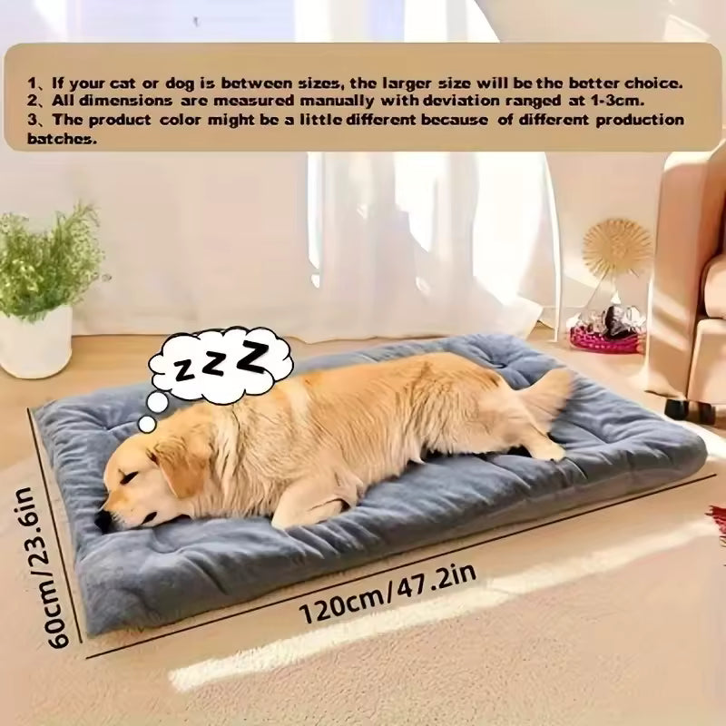 Extra Large Plush Dog Bed - Super Soft Sofa Mat for Large Dogs