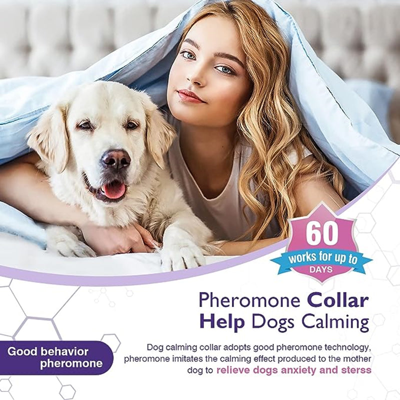 Pet Calming Collars - 3/4 Pack Anxiety Relief for Dogs & Cats