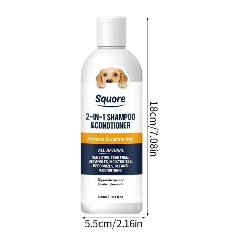 Puppy Shampoo & Conditioner 2-in-1: Natural Moisturizing Care