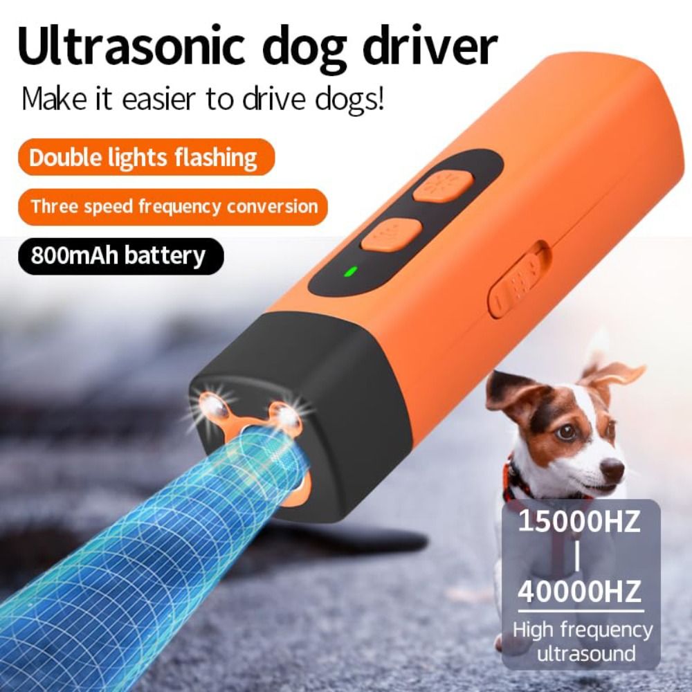 Ultrasonic Dog Bark Control: 32FT Range, Rechargeable, Safe