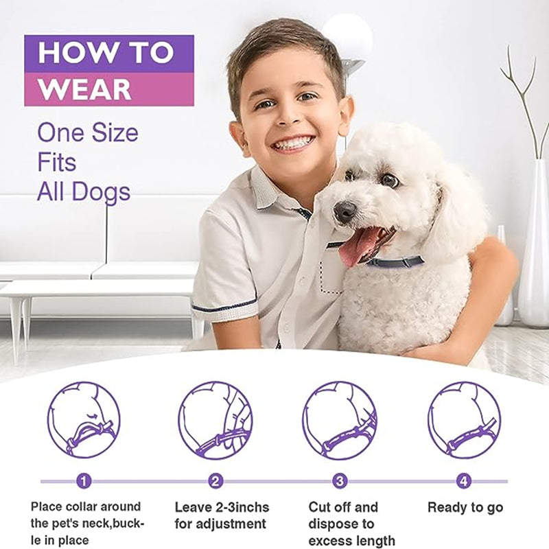 Pet Calming Collars - 3/4 Pack Anxiety Relief for Dogs & Cats