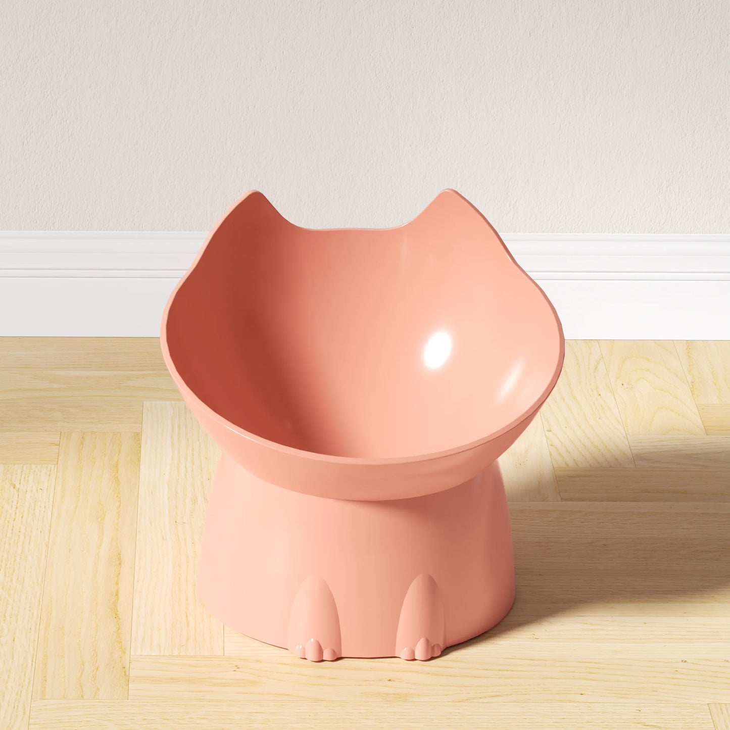 Elevated Cat Bowl | Anti-Tip Raised Dish, Neck Protection