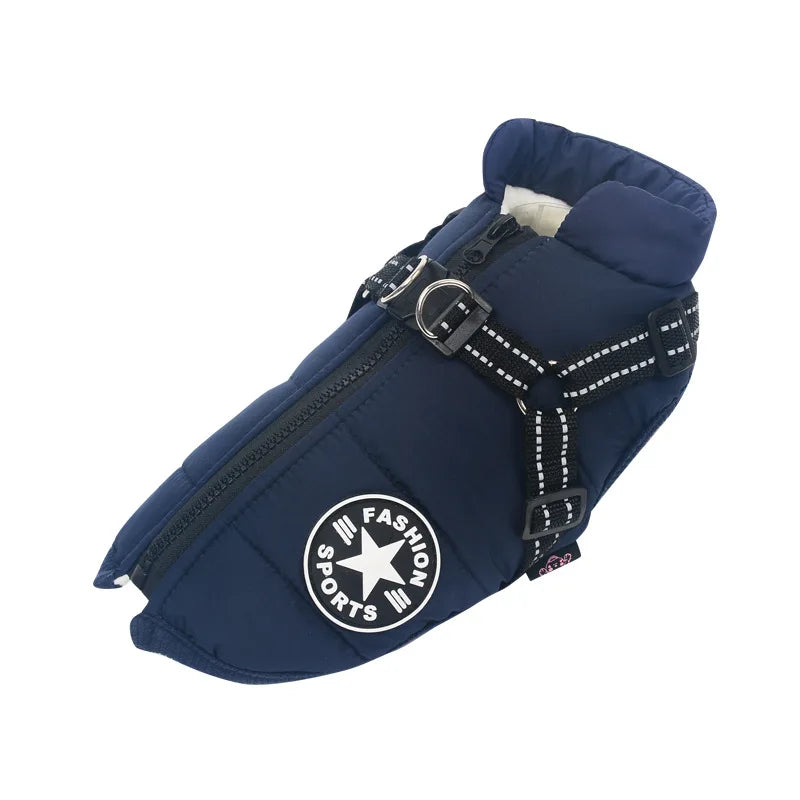 Winter Dog Coat - Waterproof, Warm, with Harness for All Sizes