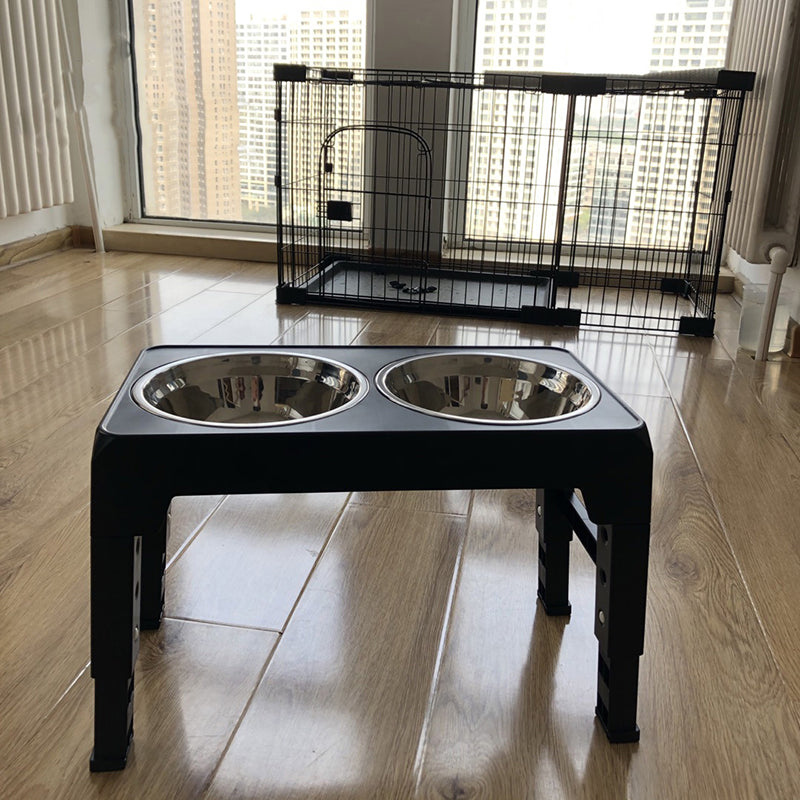 Elevated Dog Feeder | Adjustable Stand & Double Steel Bowls