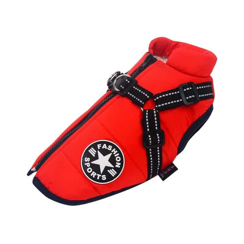 Winter Dog Coat - Waterproof, Warm, with Harness for All Sizes