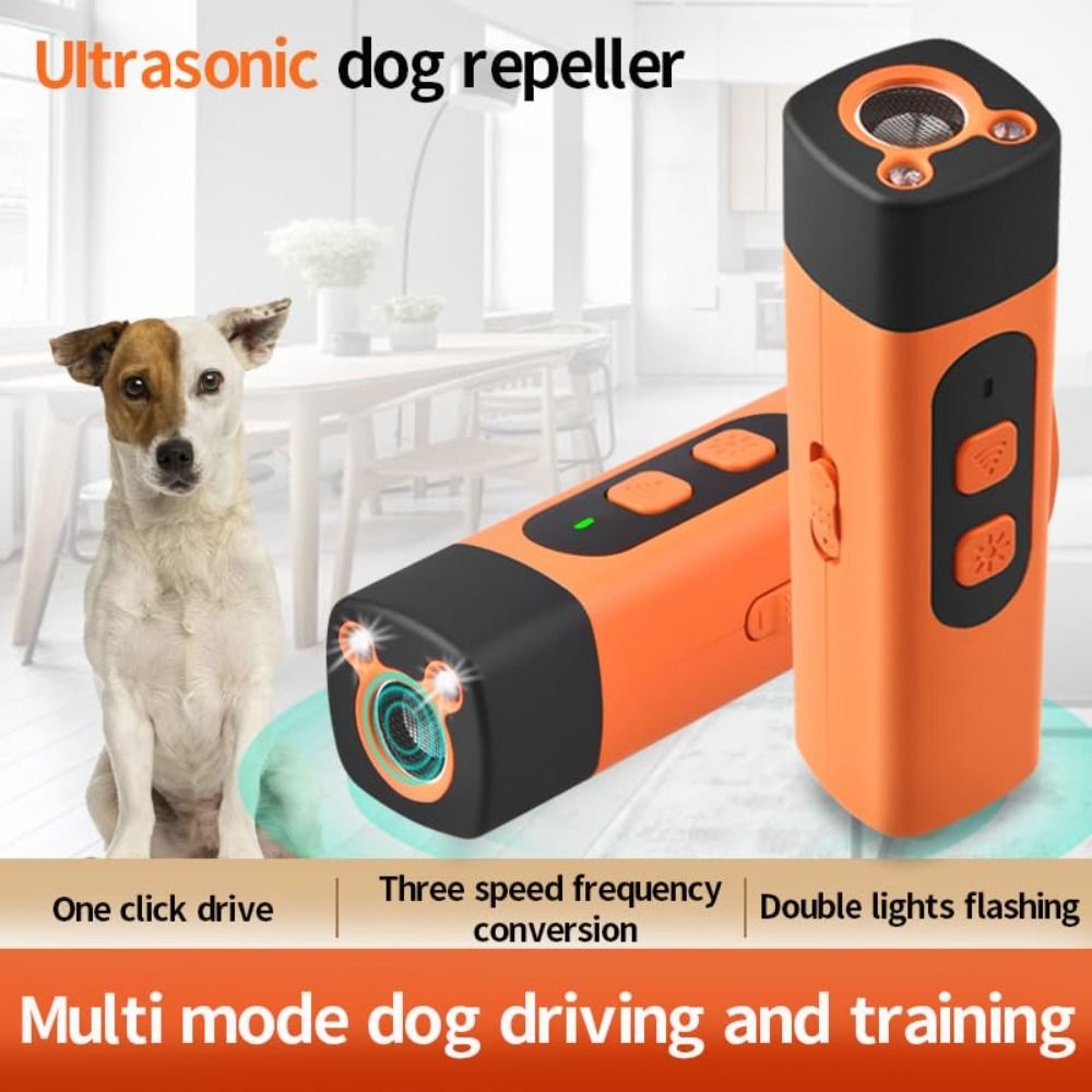 Ultrasonic Dog Bark Control: 32FT Range, Rechargeable, Safe