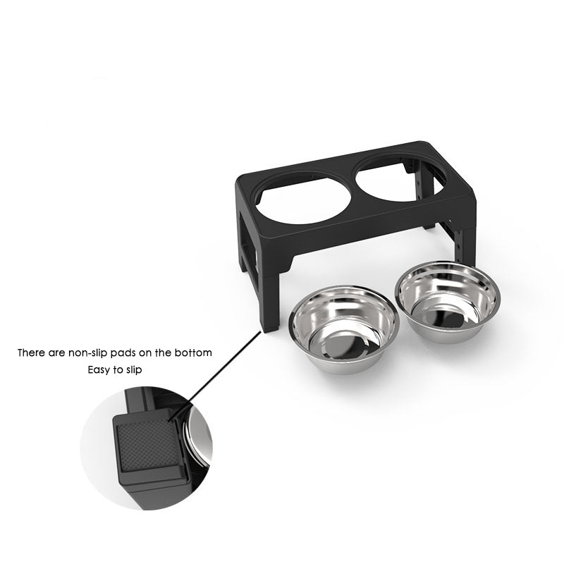 Elevated Dog Feeder | Adjustable Stand & Double Steel Bowls