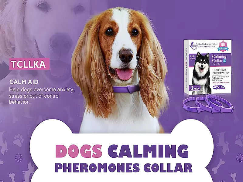 Pet Calming Collars | 3/4 Pack Anxiety Relief for Dogs & Cats