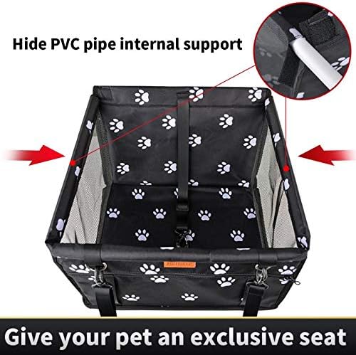 Dog Car Seat Booster with Safety Belt | Waterproof & Foldable