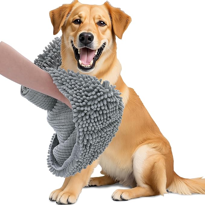Quick-Drying Pet Bath Towel | Soft Absorbent Cat & Dog Wrap