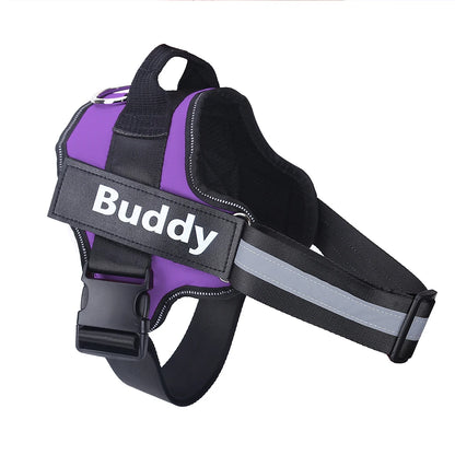 No-Pull Personalized Dog Harness - Reflective & Breathable