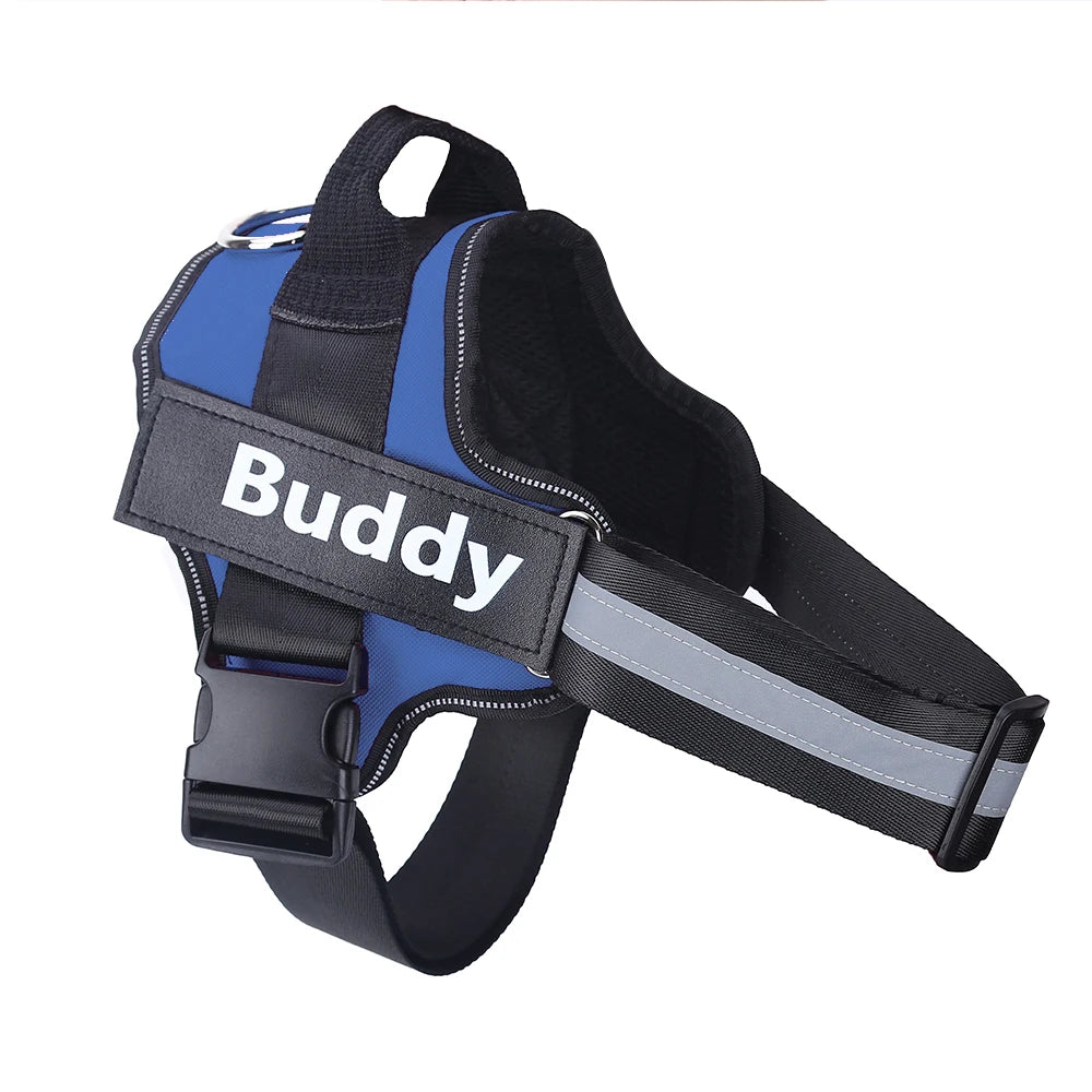 No-Pull Personalized Dog Harness - Reflective & Breathable