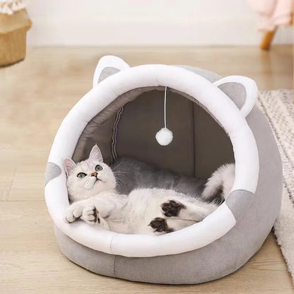 Pet Tent Cave Bed | Cosy Cat & Dog Self-Warming Hut