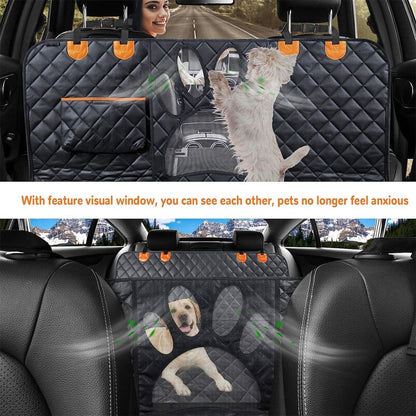 Waterproof Dog Car Seat Cover | Hammock with Mesh Window