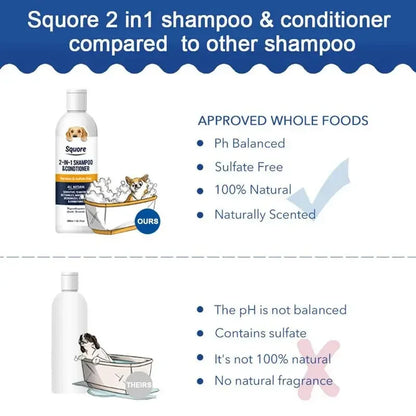 Puppy Shampoo & Conditioner 2-in-1: Natural Moisturizing Care