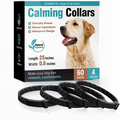 Pet Calming Collars - 3/4 Pack Anxiety Relief for Dogs & Cats