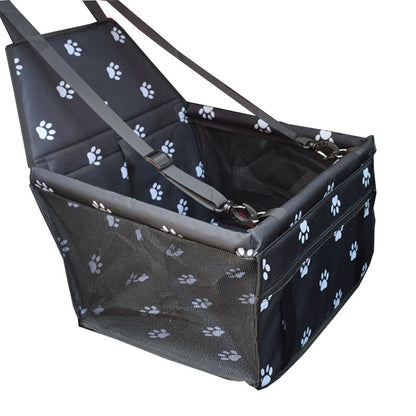 Dog Car Seat Booster with Safety Belt - Waterproof & Foldable