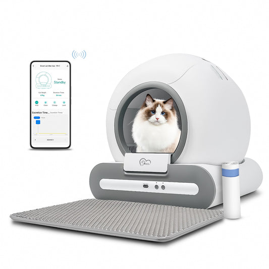 Automatic Cat Litter Box - Self Cleaning & App Controlled